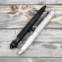 Тактическая ручка «PEN STEEL BLACK» 3 в 1